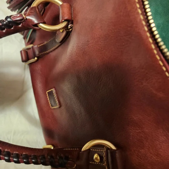 Dooney & Bourke Florentine Satchel - Chestnut - Picture 8 of 14